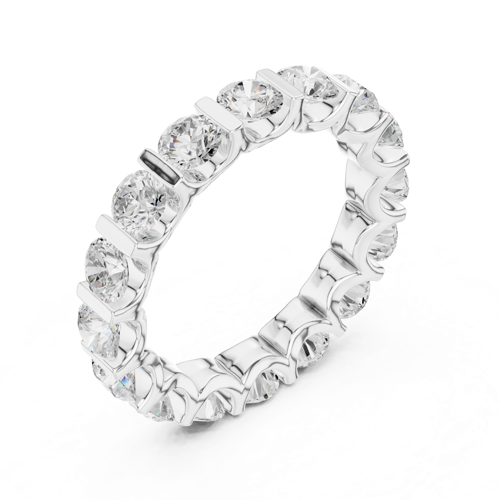 Gold Ring DDLR-474, White Gold, view 2
