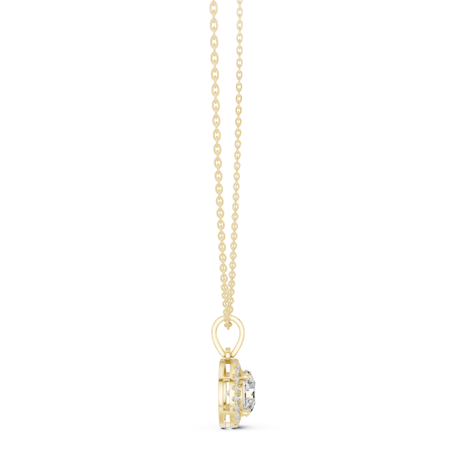 Gold Pendant GPD-0012, Yellow Gold, view 3