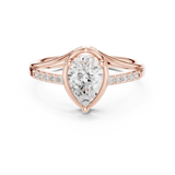 Gold Ring DDLR-473, Rose Gold, view 4