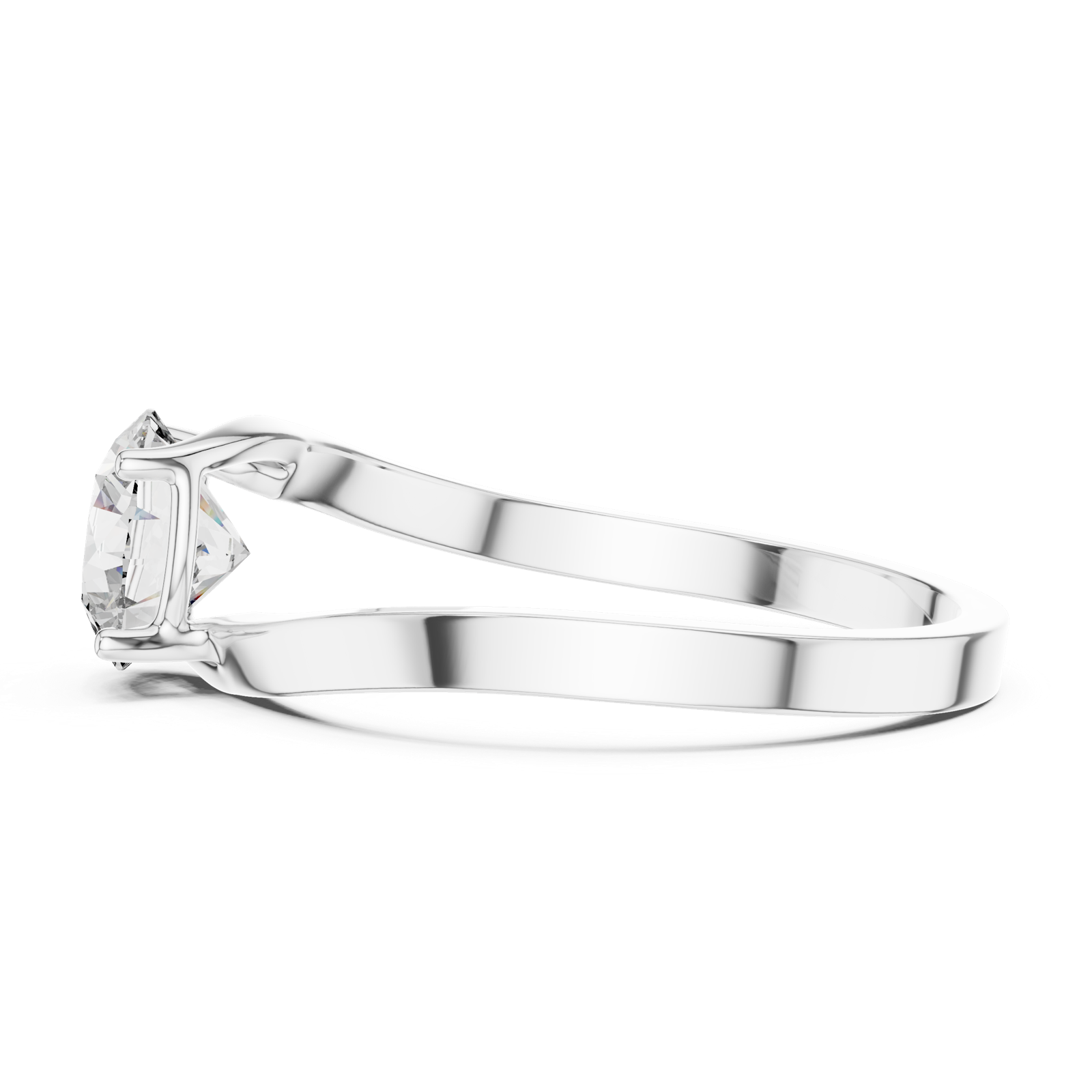 Gold Ring LR-0023, White Gold, view 3