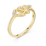 Gold Ring 12-10023@L, Yellow Gold, view 2