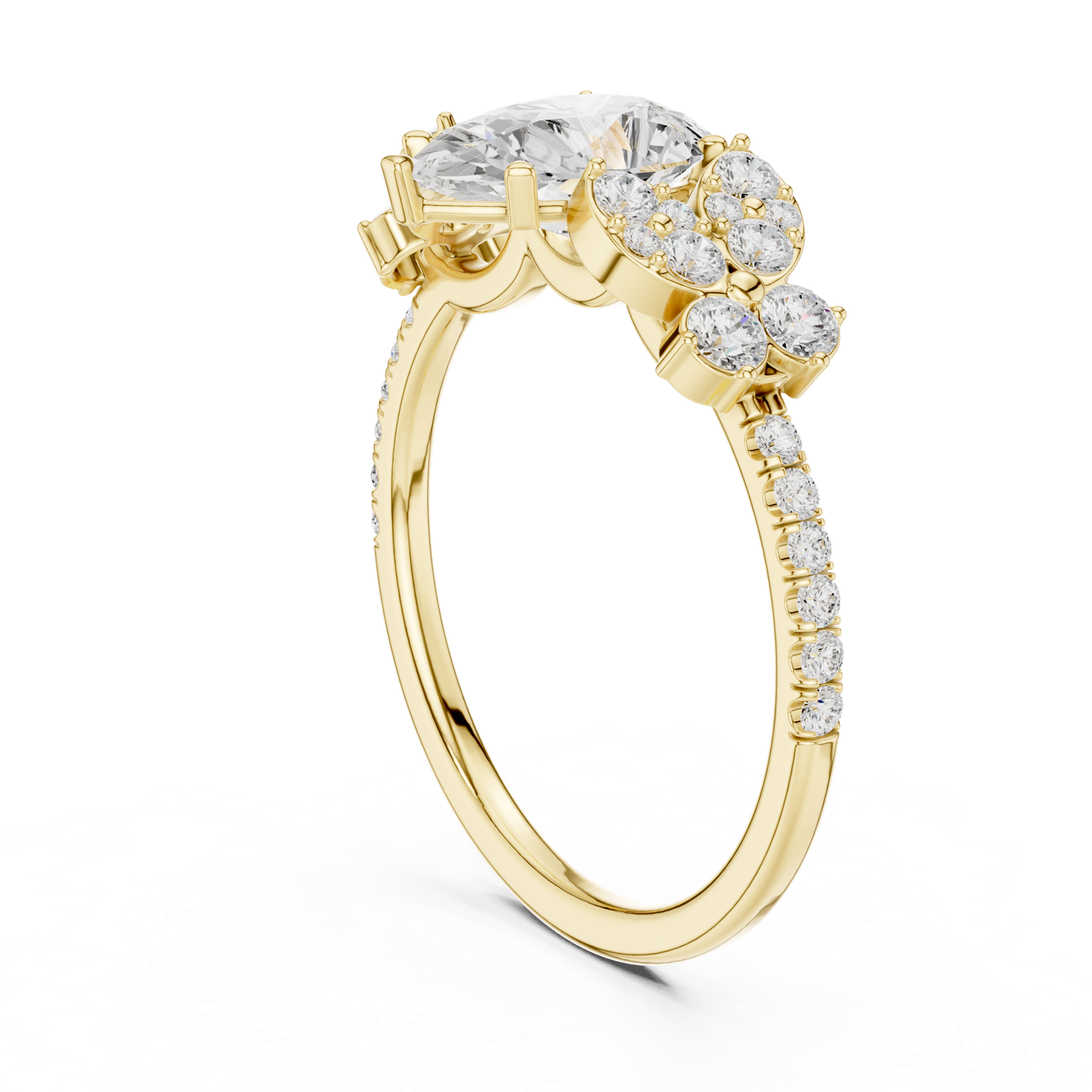 Gold Ring DDLR-1083, Yellow Gold, view 1