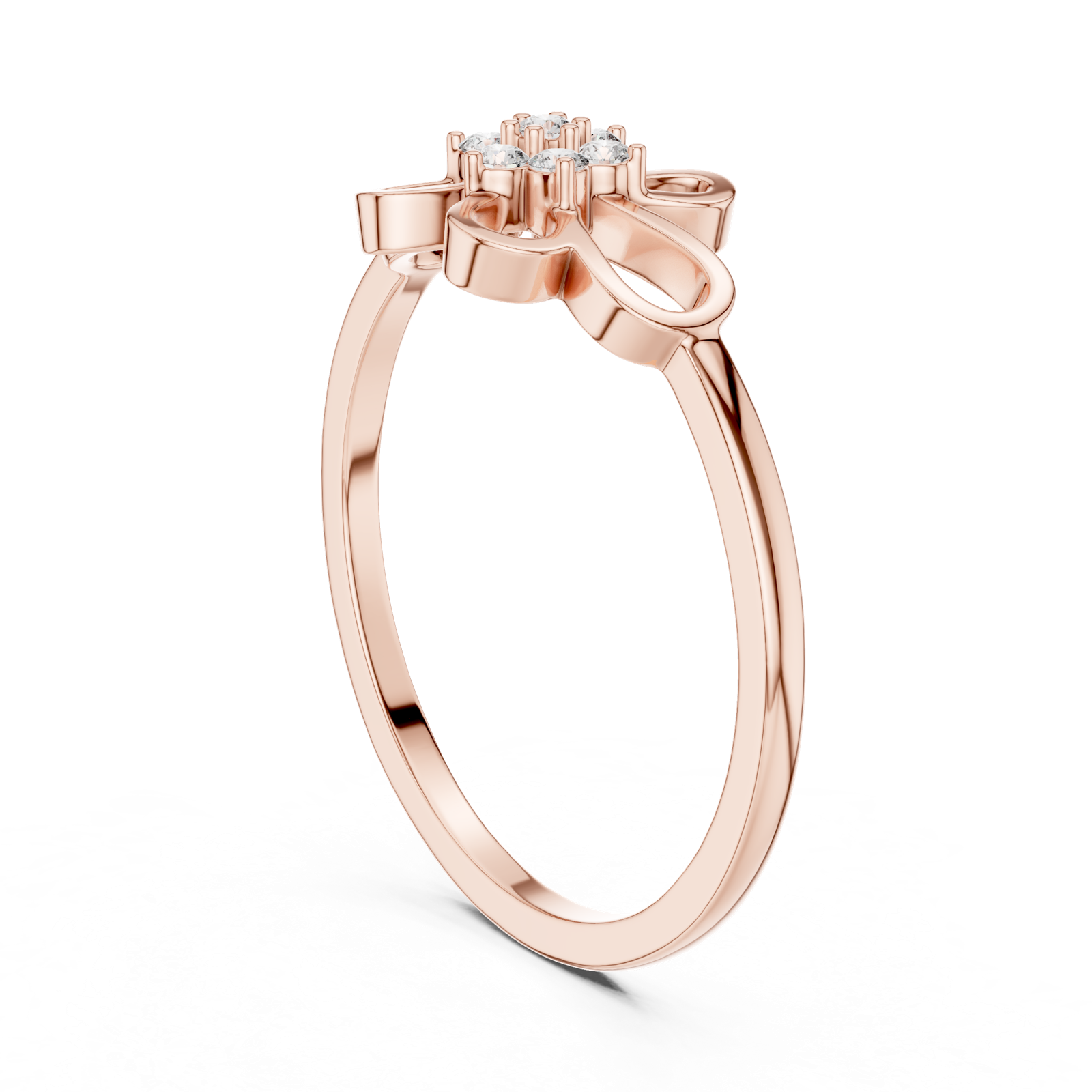 Gold Ring DR-6262, Rose Gold