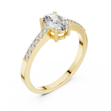 Gold Ring ALR-114, Yellow Gold, view 2