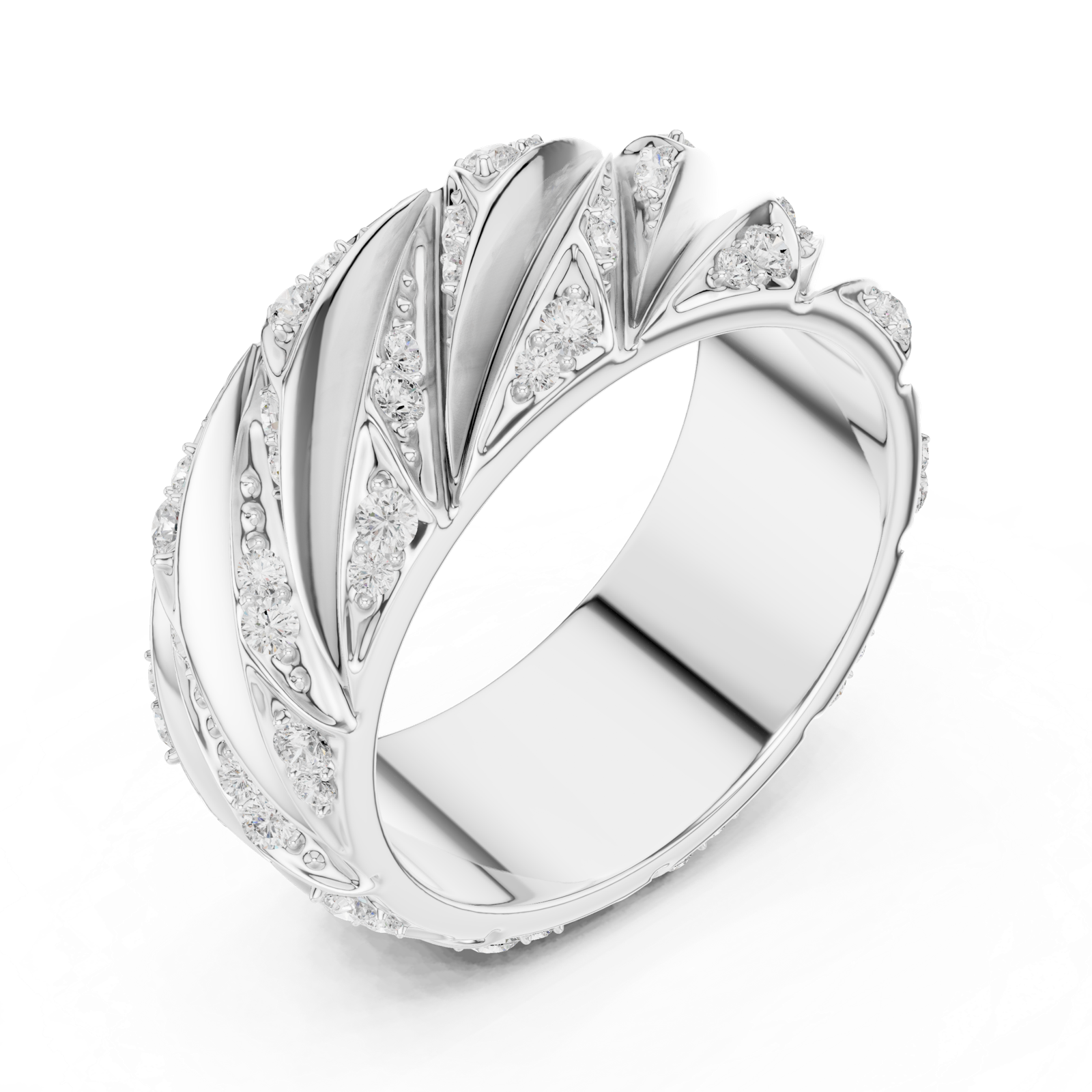Gold Ring SBMR(7), White Gold, view 2