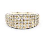 Gold Ring L03-02, Yellow Gold, view 4