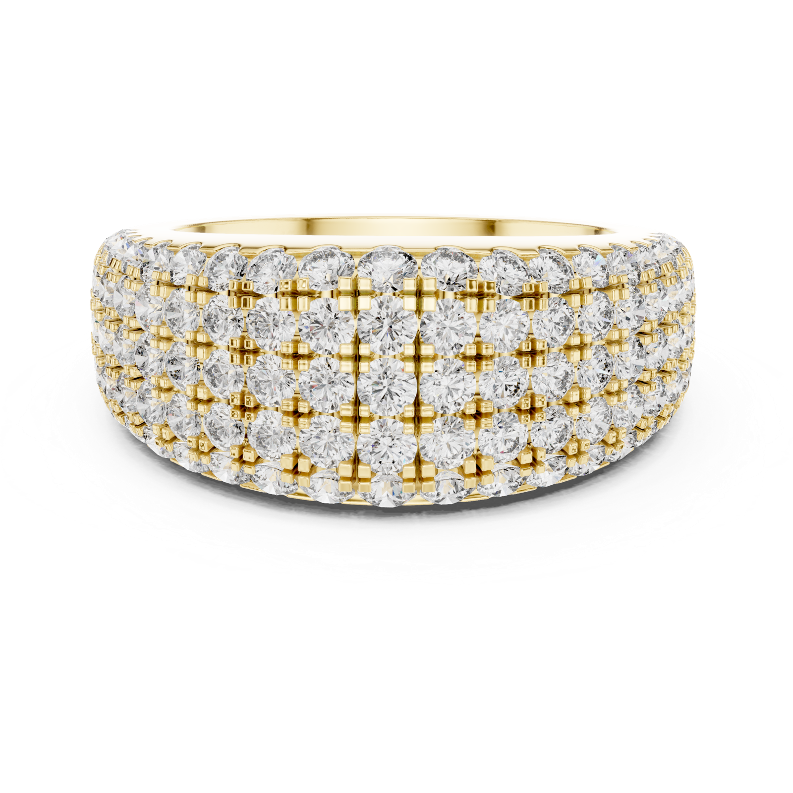 Gold Ring L03-02, Yellow Gold, view 4
