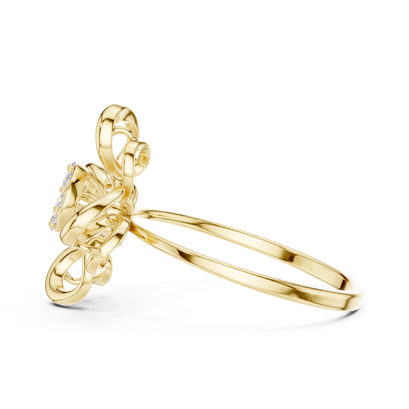 Gold Ring 1 (164), Yellow Gold, view 3