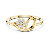 Gold Ring DR-6226, Yellow Gold, view 4