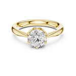 Gold Ring DDLR-561, Yellow Gold, view 4
