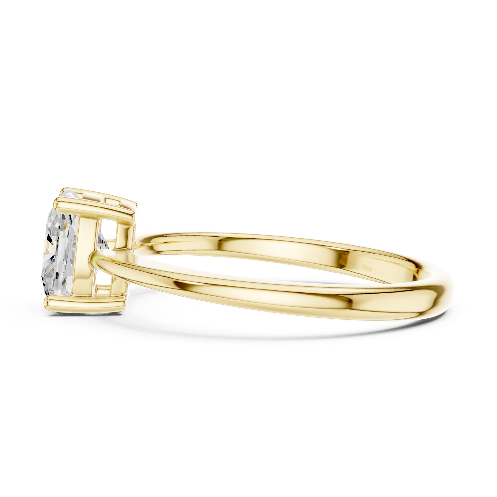 Gold Ring DDLR-501, Yellow Gold, view 3