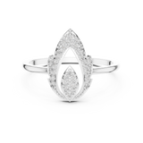 Gold Ring DR-3430, White Gold