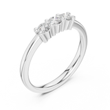 Gold Ring DDLR-609, White Gold, view 2