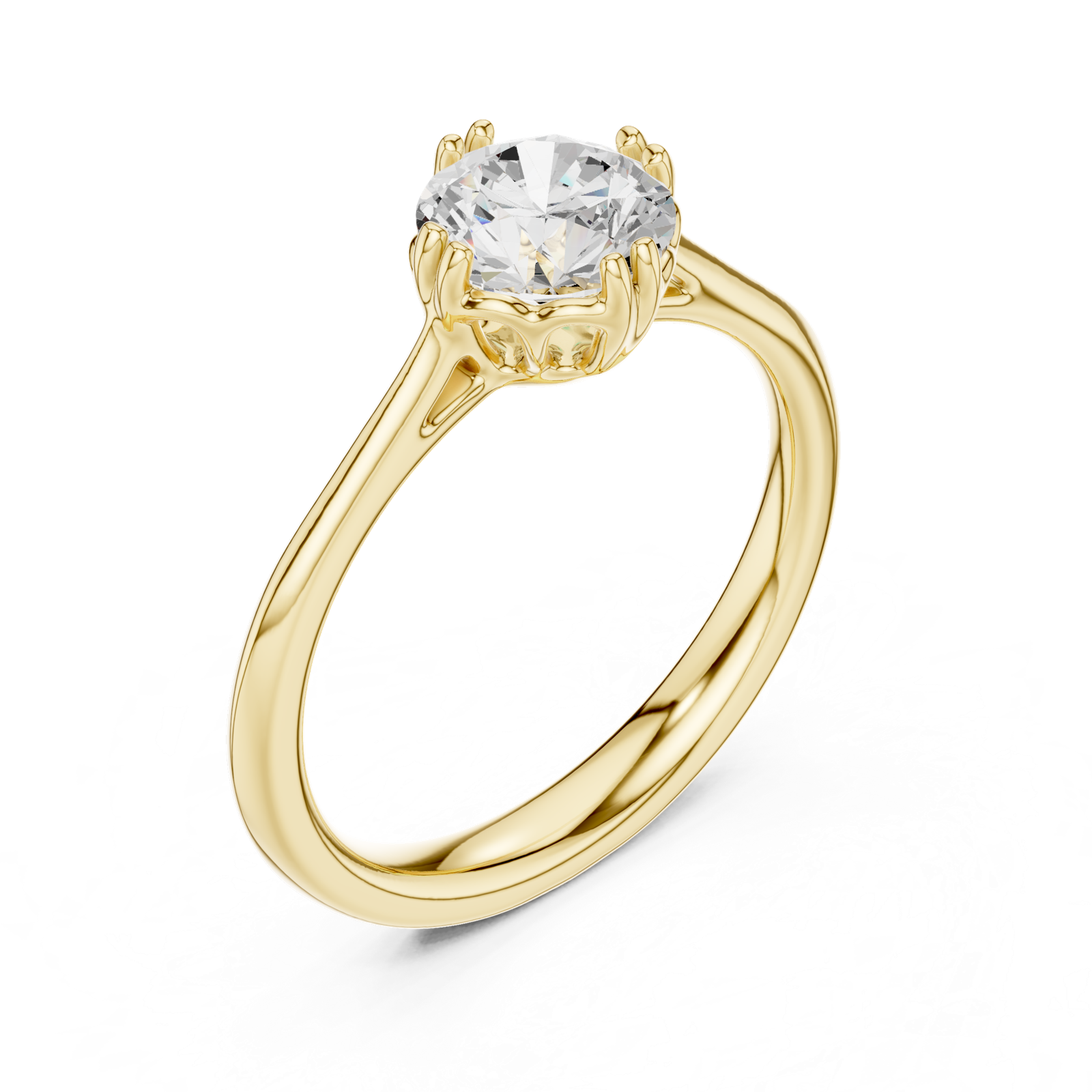 Gold Ring DDLR-552, Yellow Gold, view 2