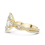 Gold Ring DDLR-1035, Yellow Gold, view 3