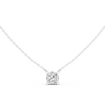 Gold Jewelry, Cushion center stone, White Gold