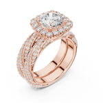 Gold Ring DDLR-293, Rose Gold, view 2