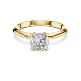 Gold Jewelry L36-6, Cushion center stone, Yellow Gold, view 4