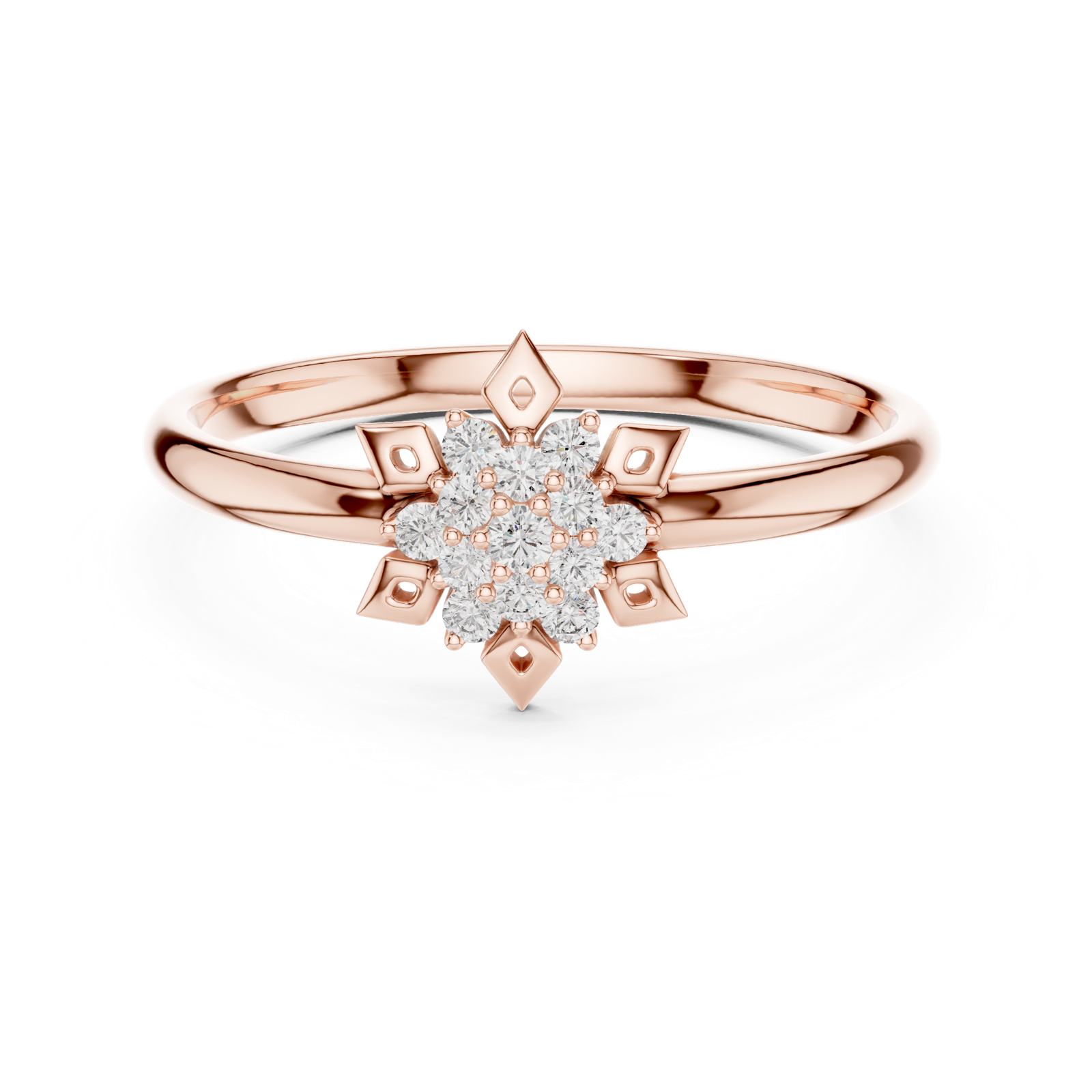 Gold Ring 1 (279), Rose Gold, view 4
