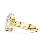 Gold Jewelry L35-67, Pear center stone, Yellow Gold, view 3
