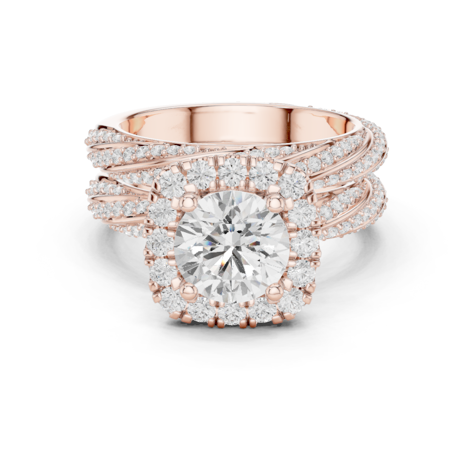 Gold Ring DDLR-293, Rose Gold