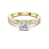 Gold Ring DDLR-524, Yellow Gold, view 4