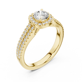 Gold Ring LR-0266, Yellow Gold, view 2