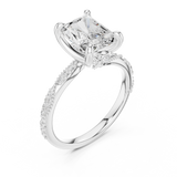 Gold Ring DDLR-967, White Gold, view 2