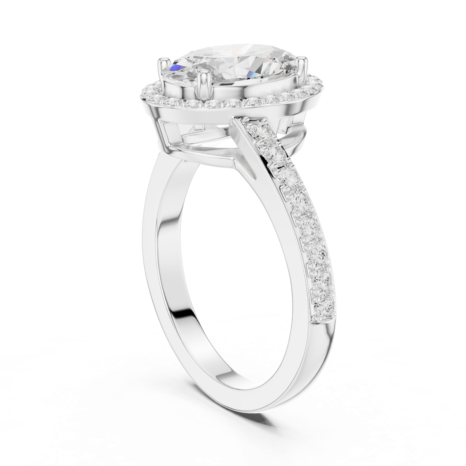 Gold Ring DDLR-434, White Gold