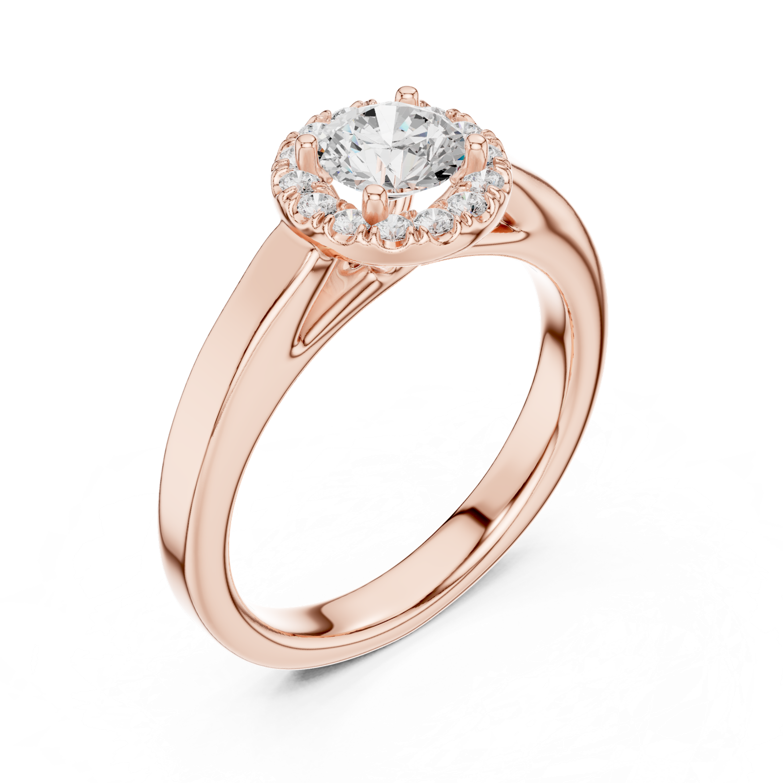 Gold Ring LR-0264, Rose Gold, view 2