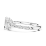 Gold Ring DDLR-706, White Gold, view 3
