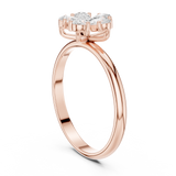Gold Ring HLR-92, Rose Gold, view 1
