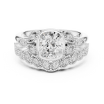 Gold Ring DDLR-290, White Gold, view 4