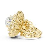 Gold Ring DDLR-752, Yellow Gold, view 3