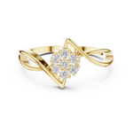 Gold Ring DDLR-826, Yellow Gold, view 4