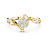 Gold Ring DDLR-826, Yellow Gold, view 4