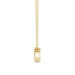Gold Jewelry DDPS-001, Oval center stone, Yellow Gold, view 3