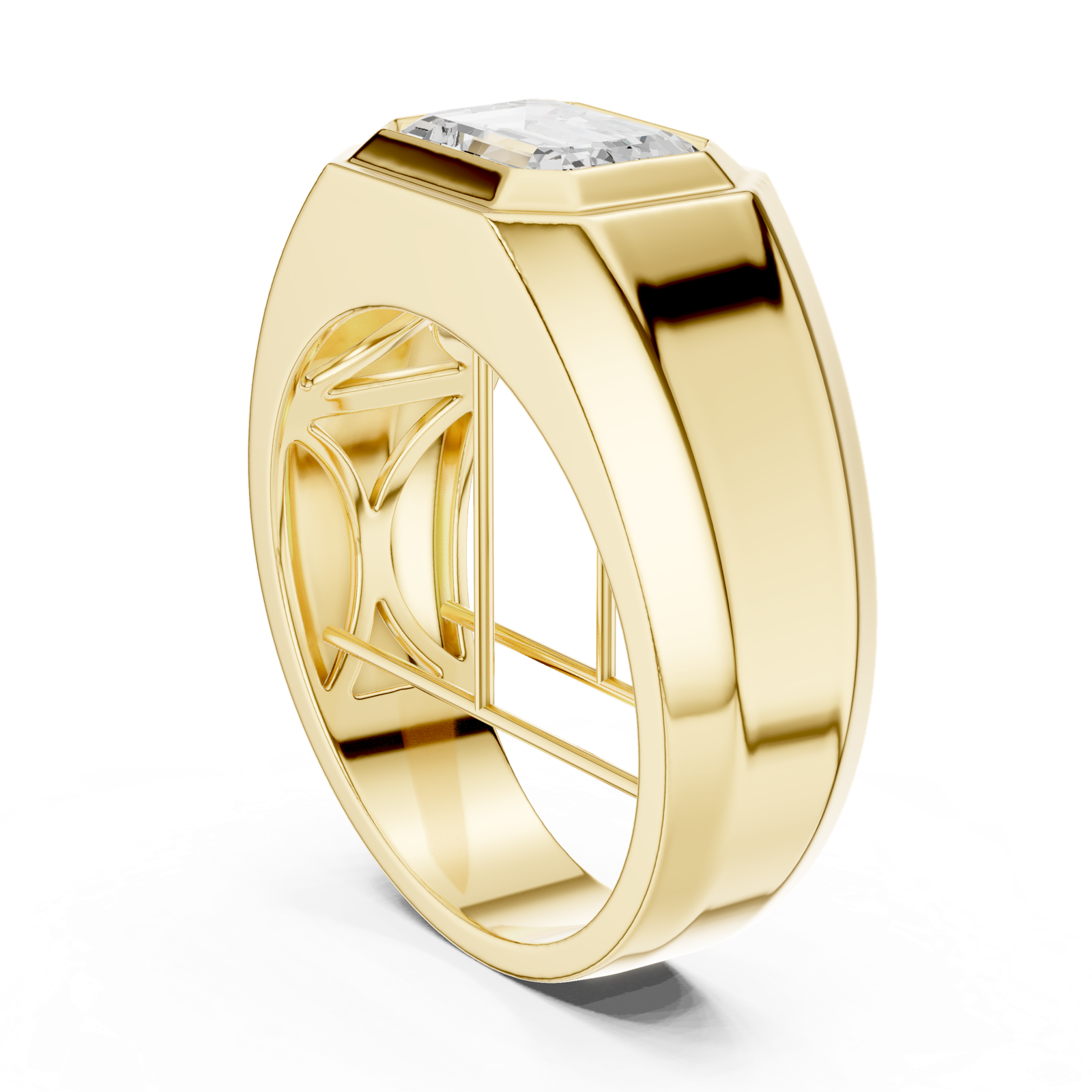 Gold Men's Ring GGR-0015, Yellow Gold, view 1
