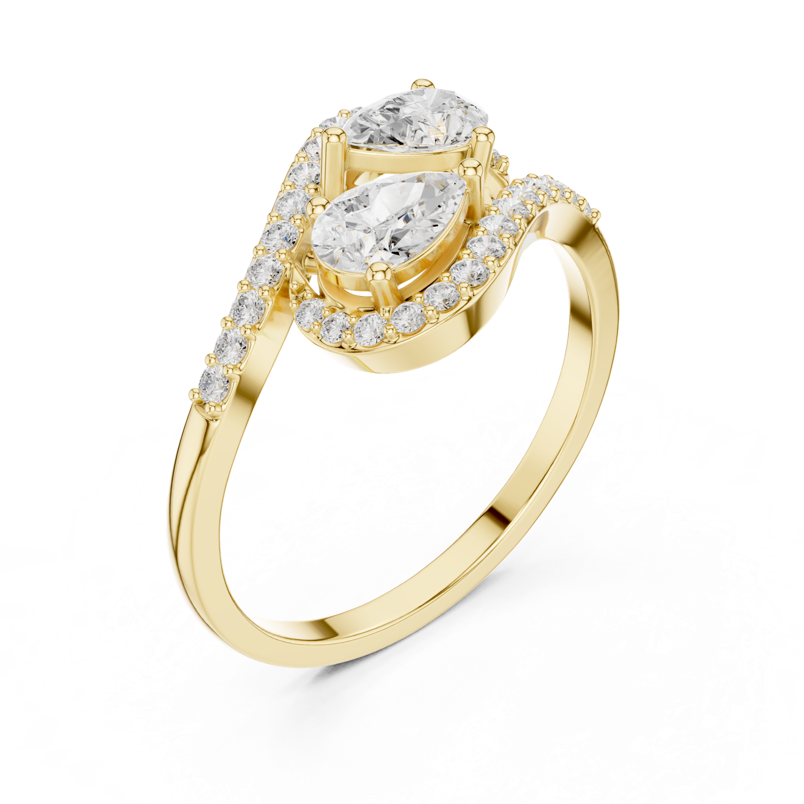 Gold Ring HLR-175, Yellow Gold