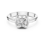 Gold Ring DDLR-503, White Gold, view 4