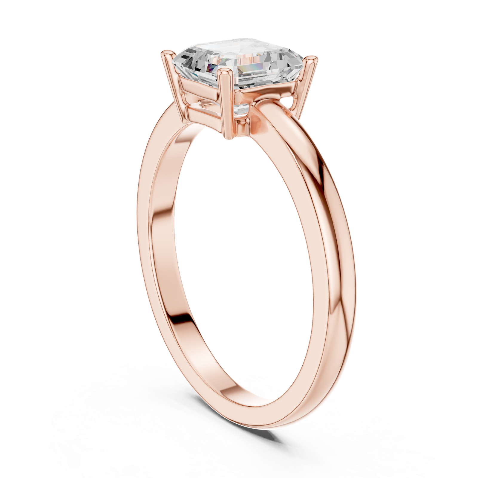 Gold Ring DDLR-1108, Rose Gold, view 1