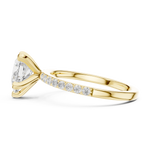 Gold Ring DDLR-889, Yellow Gold, view 3