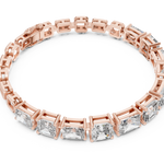 14K Solid Gold Lab Diamond Bracelet, Rose Gold, view 2