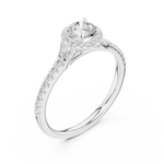 Gold Ring LR-0238, White Gold, view 2