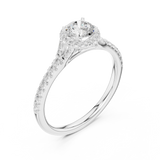 Gold Ring LR-0238, White Gold, view 2