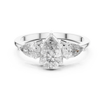 Gold Ring HLR-18, White Gold