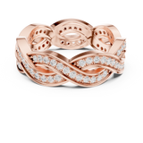 Gold Ring DDLR-465, Rose Gold, view 4