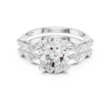 Gold Ring DDLR-441, White Gold, view 4