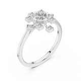 Gold Ring ALR-208, White Gold, view 2