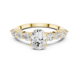 Gold Ring DDLR-1056, Yellow Gold, view 4